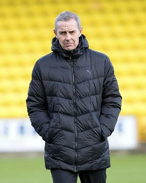 Rangers Assistant Manager David Weir in Deep Concentration at Livingston's Tony Macaroni Arena (Ladbrokes Championship)