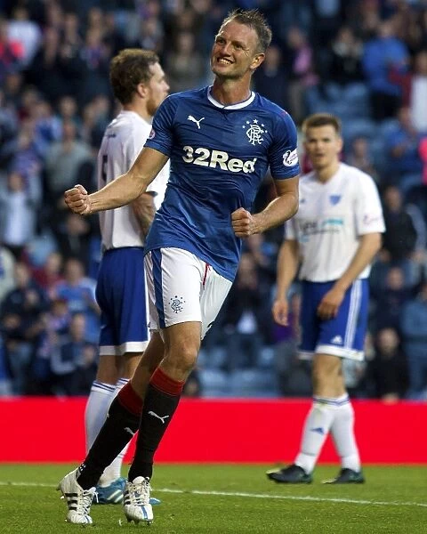 Rangers Clint Hill Scores First Goal for the Club: Betfred Cup Match vs. Peterhead at Ibrox Stadium