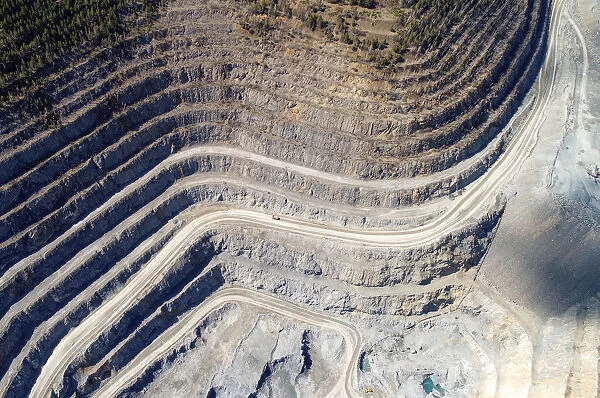 An aerial view shows the Rusal Achinsk Alumina Refinerys Mazulsky limestone mine