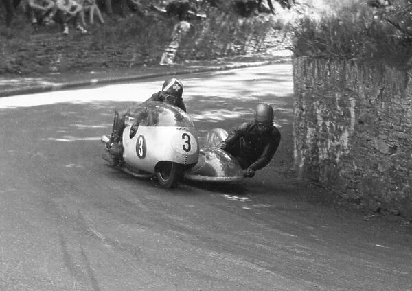 Florian Camathias and Alfred Herzig (FCS) 1963 Sidecar TT