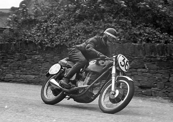 Joe Glazebrook (AJS) 1955 Junior TT