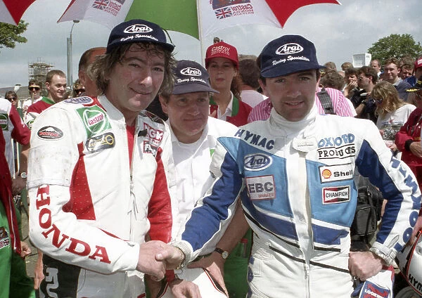 Joey Dunlop, David Wood and Robert Dunlop 1993 Ultra Lightweight TT