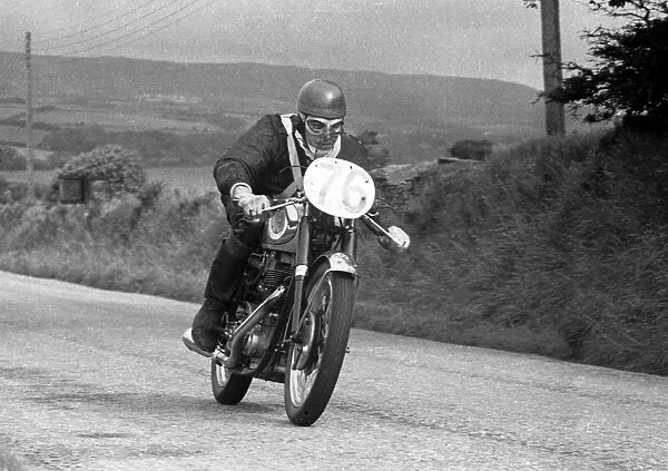Phil Palmer (AJS) 1954 Junior Manx Grand Prix