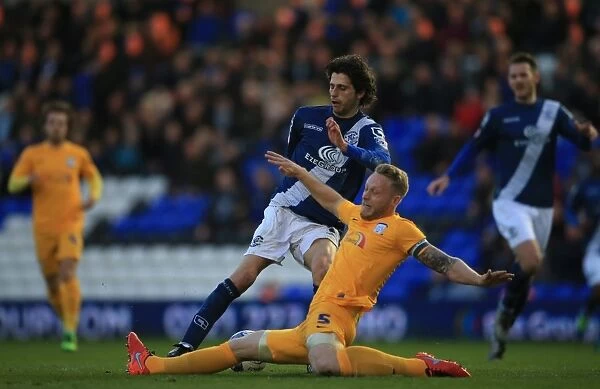Diego Fabbrini Evasive Move: Avoids Tom Clarke's Tackle in Birmingham City vs Preston North End (Sky Bet Championship)