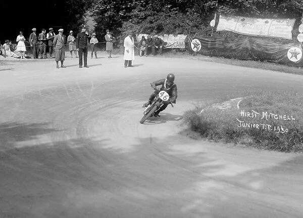 Velocette, H. Mitchell in the 1930 Isle of Man Junior TT