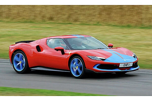 Ferrari (FOS 2022) 296 GTB Assetto Fiorano 2022 Red and blue