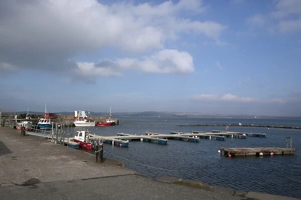 Bowmore harbour and Lochindaal on isle of Islay, Scotland