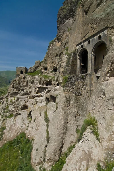 12th-century hillside cave dwellings of Vardzia, Samtskhe-Javakheti, Georgia