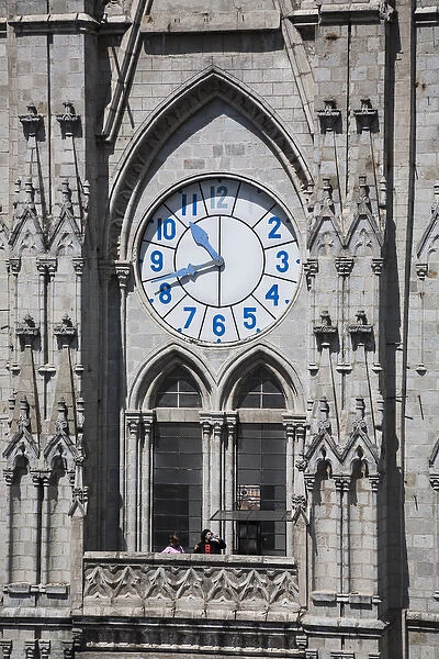 For about $2, visitors can journey up the clock towers at the National Basilica, Quito