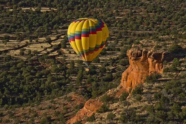Aerial View; sister balloon; Doe Mesa; Red Rock Country; Sedona; Coconino National