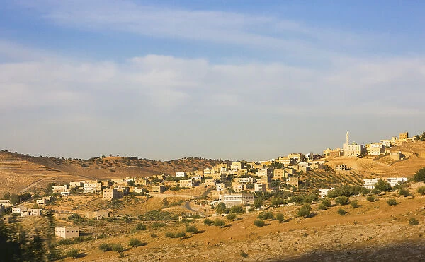 Aerial view of suburban area of Amman, Jordan