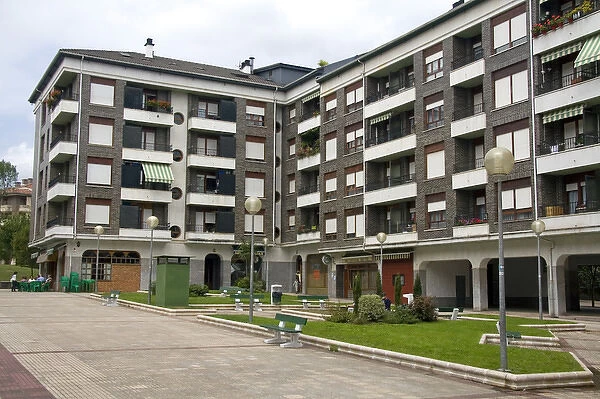 Apartment housing unit at Guernica in the province of Biscay, Basque Country, Northern
