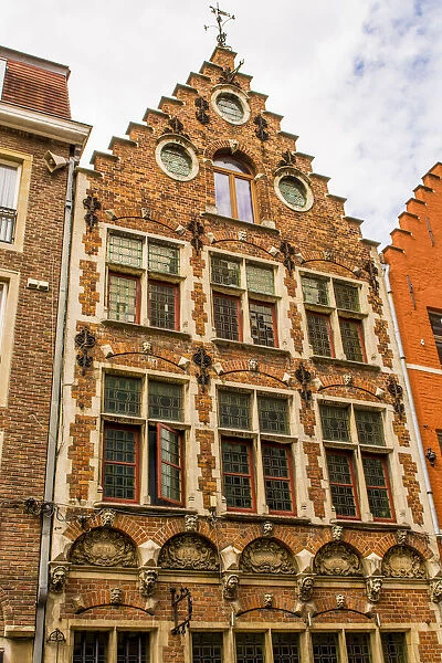 Architecture in Bruges, West Flanders, Belgium