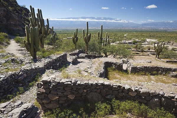 ARGENTINA, Tucuman Province, Quilmes. Ruins of ancient indigenous peoples settlement