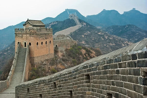 Asia, China, Hebei, Luanping County, Chengde. Great Wall of China at Jinshanling