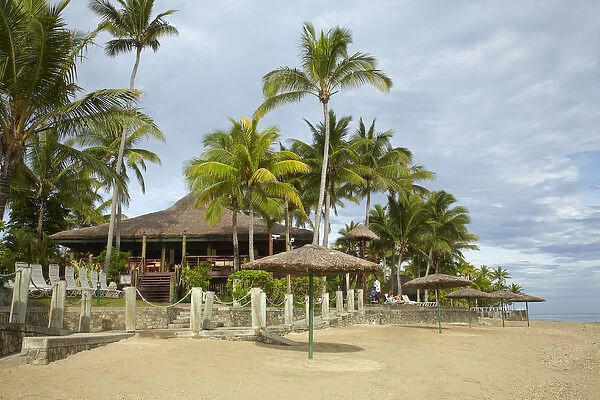 Beach at Outrigger on the Lagoon Resort, Coral Coast, Viti Levu, Fiji, South Pacific