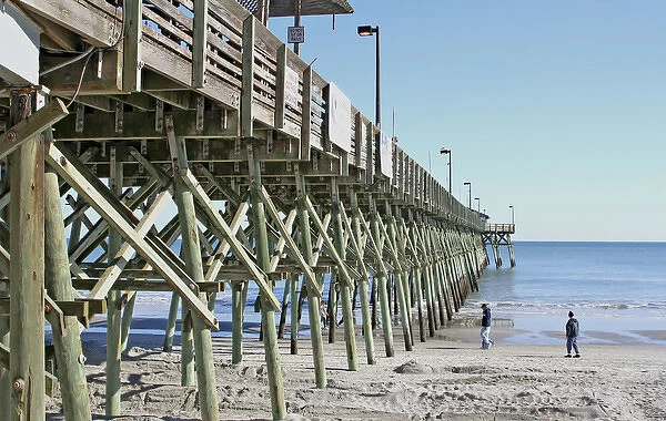 Beach pier near Myrtle Beach South Carolina