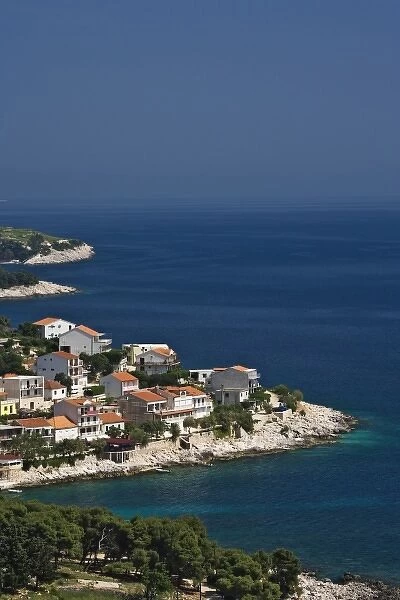 Beautiful coastline of Hvar Island and the Adriatic Sea, Croatia