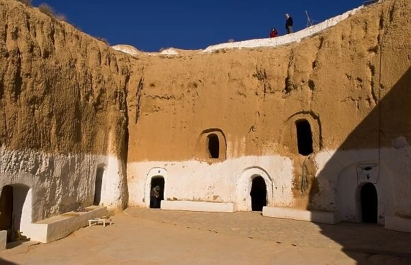 Berber Lifestyle Village Matmata Tunisia cave house in mountain Africa