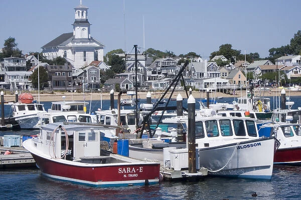Boats in the harbour in Provincetown, Massachussetts