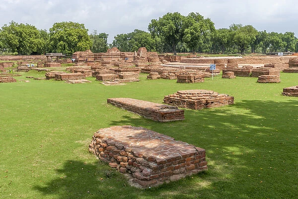 Brick remains in Sarnath, India