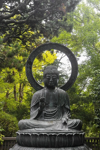 Bronze Buddha statue cast in 1790 in Japan and given in 1949 to the Japanese Tea Garden