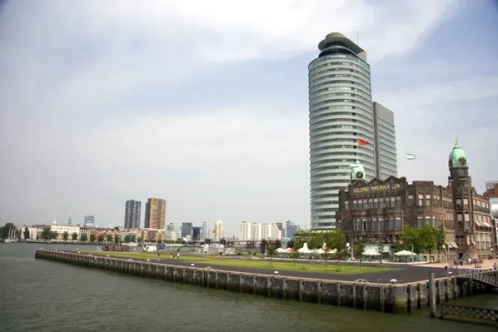 Framed Print : Rotterdam Harbor Buildings Print