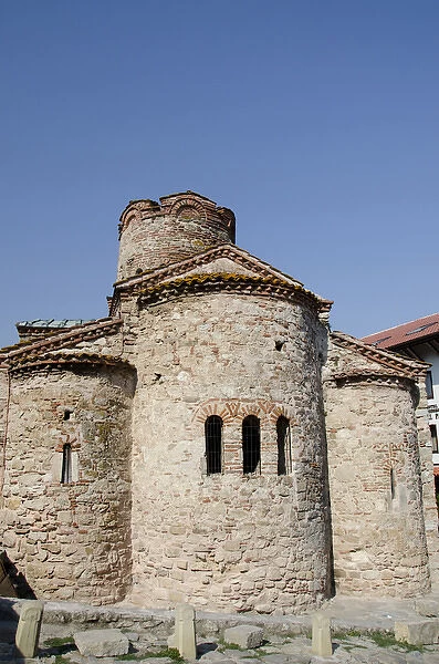 Bulgaria, Nessebur (aka Nessebar or Nesebar). St. John the Baptist cruciform church, 10th century
