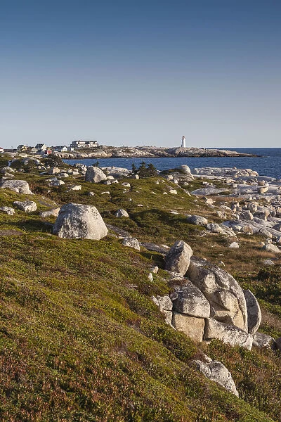Canada, Nova Scotia, Peggys Cove. Fishing village and lighthouse