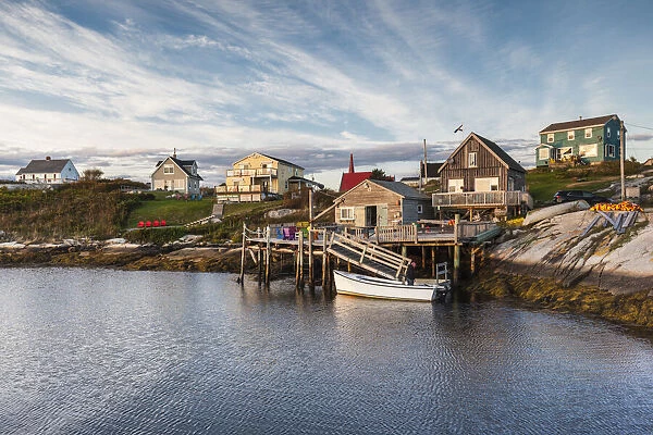 Canada, Nova Scotia, Peggys Cove. Fishing village on the Atlantic Coast