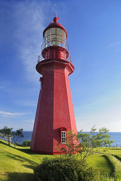 Canada, Quebec, La Martre. Lighthouse on Gaspe Peninsula