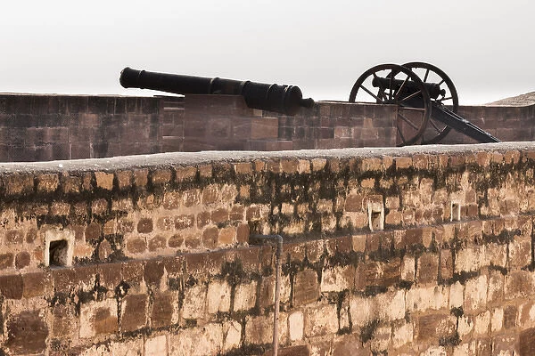 Canon at Mehrangarh Fort. Jodhpur. Rajasthan. India