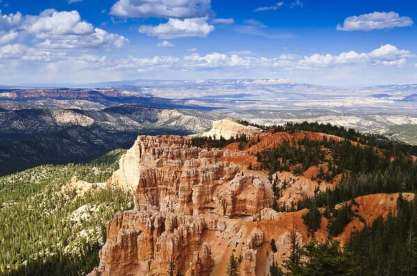 The Cathedral and Fairy Castle - Bryce Canyon - Bryce National Park, UT