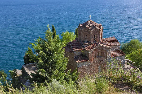 Church of St. John the Theologian at Kaneo on the shores of Lake Ohrid, Republic