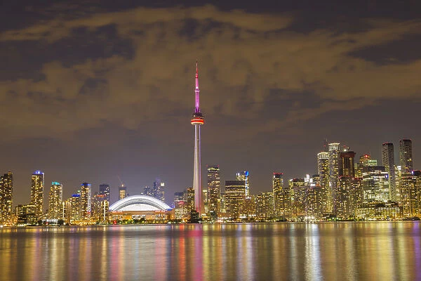 City Skyline at dusk Toronto, ON Canada
