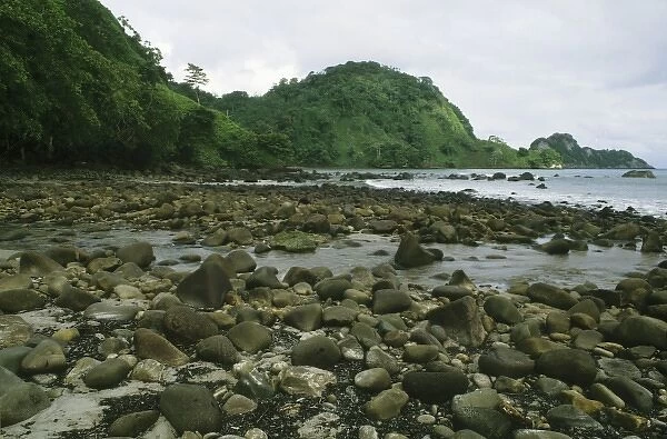 Costa Rica, beach at Cocos Island