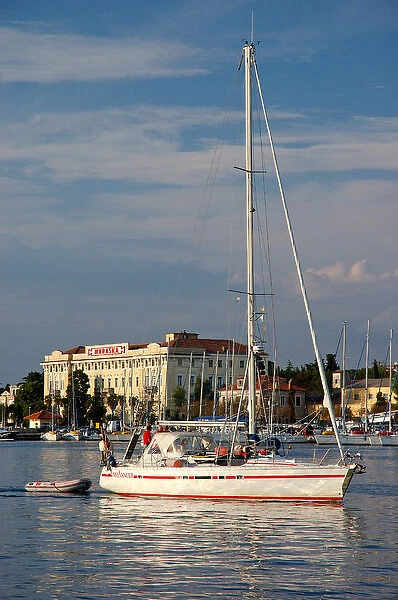 05. Croatia, Zadar, sailboat on Zadar Strait (Editorial Usage Only)