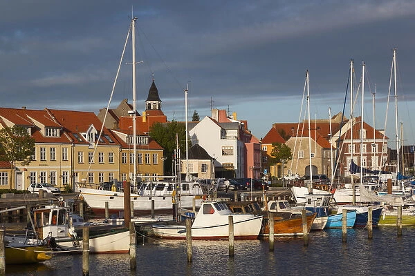 Denmark, Funen, Faaborg, port view