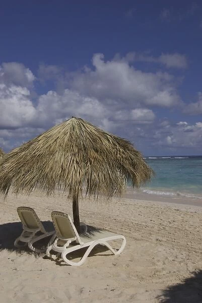 Dominican Republic, La Altagracia, Punta Cana, Bavaro Beach, palapa