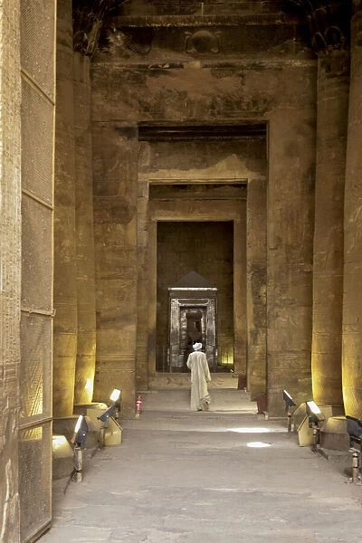 Egyptian man at Edfu Temple, Egypt