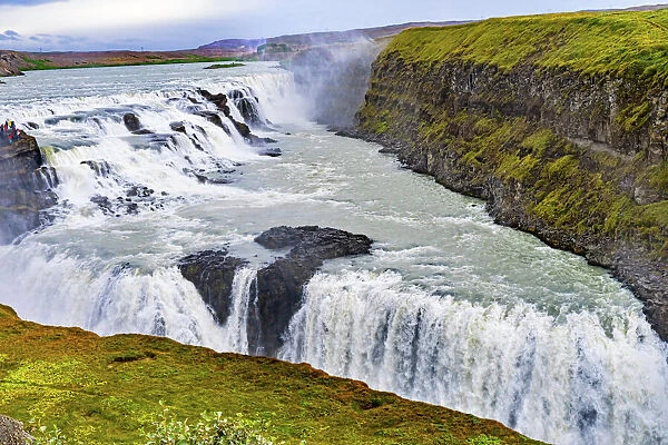 Enormous Gullfoss Waterfall Golden Falls Golden Circle, Iceland