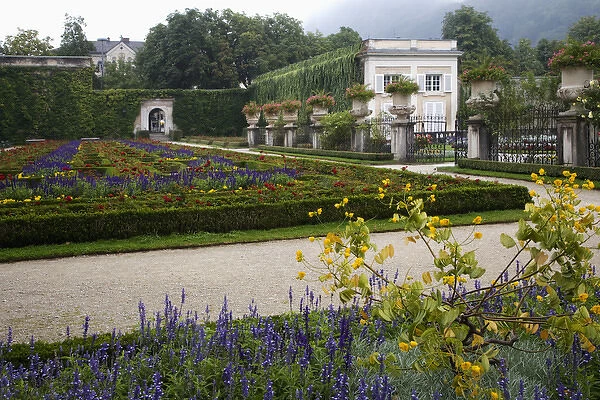 Europe, Austria, Salzburg. View of gardens at the Mirabell Palace. Credit as: Dennis