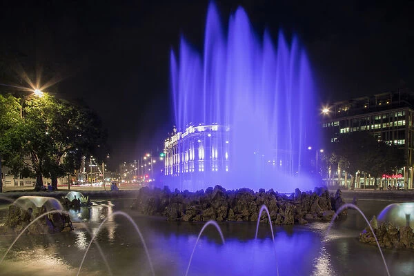 Europe, Austria, Vienna, Hochstrahlbrunnen, Fountain commemorating the Water Supply of