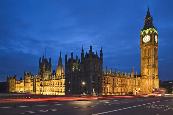 Europe, England, London. Big Ben and Palace of Westminster