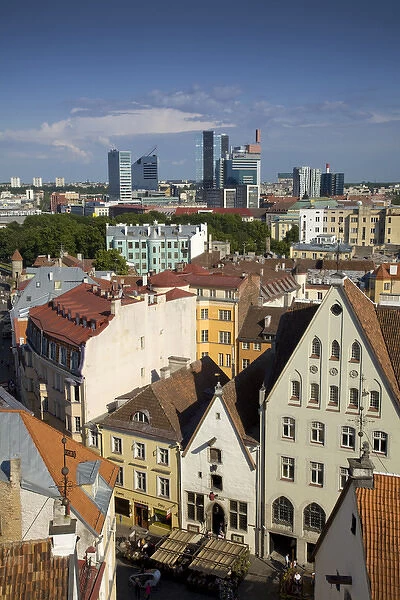 Europe, Estonia, Tallinn. Overview of city