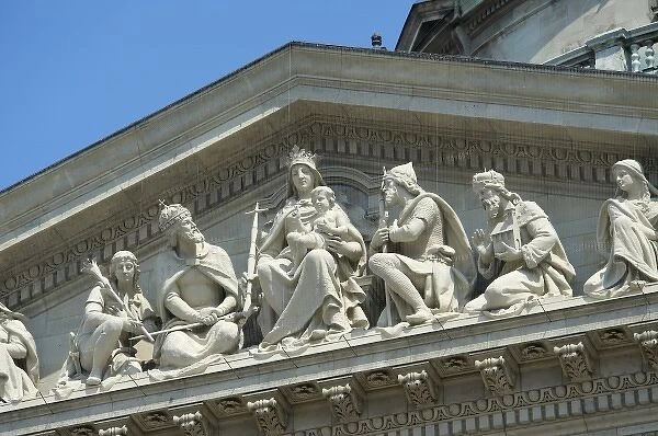 Europe, Hungary, Budapest, Pest, St. Stephens Basilica, detail