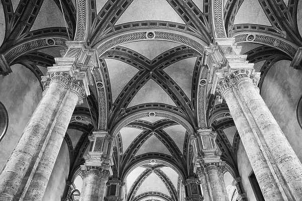 Europe, Italy, Pienza. Interior of Cathedral of Santa Maria Assunta