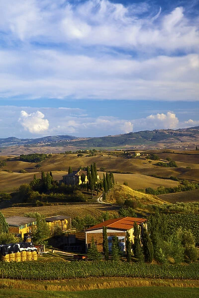 Europe; Italy; Tuscany; San Quirico D Orcia; Belvedere House in Southern Tuscany