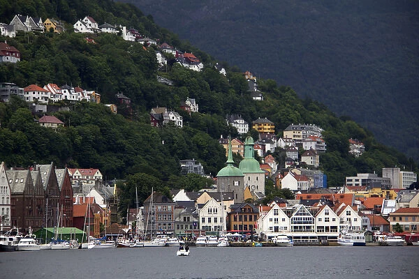 Europe, Norway, Bergen. Bergen Harbour