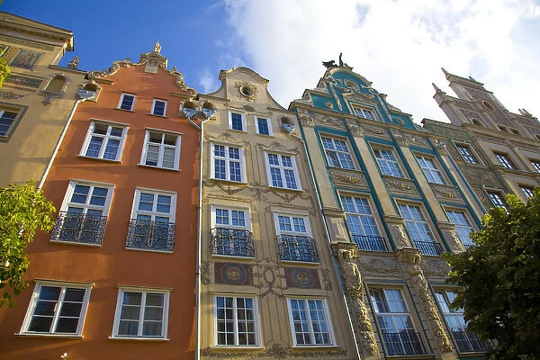 Europe, Poland, Gdansk. Close-up of buildings